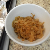 Caramelize the onions....