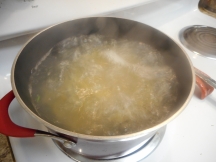 Boil the pasta.