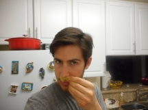 Pasta Mustache! But seriously, farfalle is the best for this.