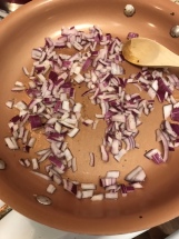 Saute your onions...